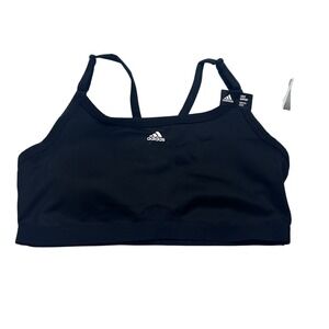 Adidas AEROREACT LS P Training Sports Bra Black Light Support‎ Women XLAC